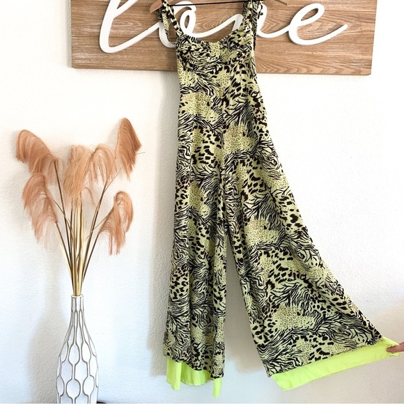 Fame & Partners Suraya Safari Citrus Jumpsuit Size 0 - Picture 4 of 16
